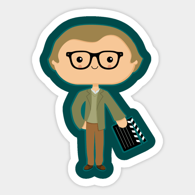 Woody Allen Sticker by sombrasblancas